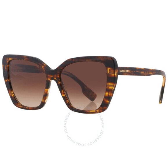 Burberry Accessories - Burberry Tamsin Brown Gradient Butterfly Ladies Sunglasses